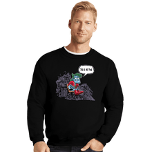 Load image into Gallery viewer, Daily_Deal_Shirts Crewneck Sweater, Unisex / Small / Black This Is Not Fine
