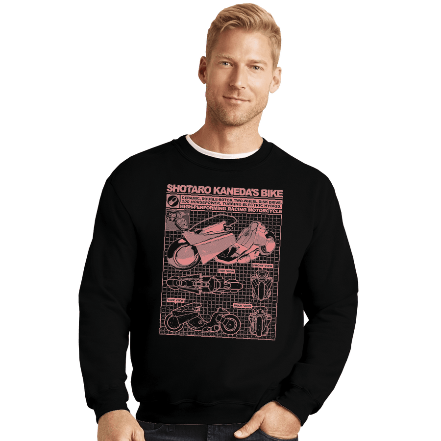 Shirts Crewneck Sweater, Unisex / Small / Black Shotaro Kaneda's Bike