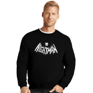 Shirts Crewneck Sweater, Unisex / Small / Black Nightman