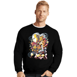 Shirts Crewneck Sweater, Unisex / Small / Black AD Chrono Heroes