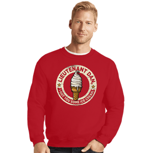 Secret_Shirts Crewneck Sweater, Unisex / Small / Red Ice Cream