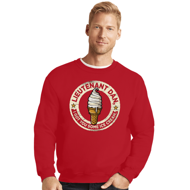 Secret_Shirts Crewneck Sweater, Unisex / Small / Red Ice Cream