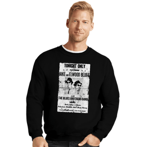 Secret_Shirts Crewneck Sweater, Unisex / Small / Black Gig Poster