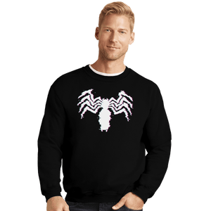 Shirts Crewneck Sweater, Unisex / Small / Black Glitch Symbiote