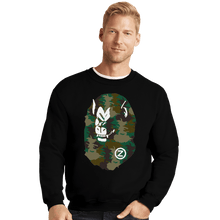Load image into Gallery viewer, Shirts Crewneck Sweater, Unisex / Small / Black A Bathing Oozaru
