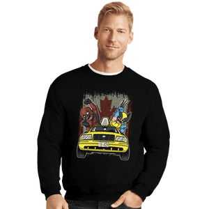Daily_Deal_Shirts Crewneck Sweater, Unisex / Small / Black Oh! Canada!