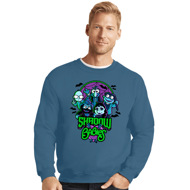 Shirts Crewneck Sweater, Unisex / Small / Indigo Blue Shadow Babies