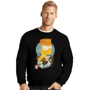 Shirts Crewneck Sweater, Unisex / Small / Black Bart Ukiyoe