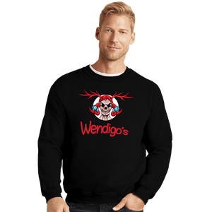 Shirts Crewneck Sweater, Unisex / Small / Black Wendigo's