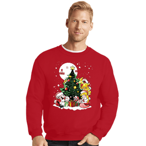 Daily_Deal_Shirts Crewneck Sweater, Unisex / Small / Red Super Christmas