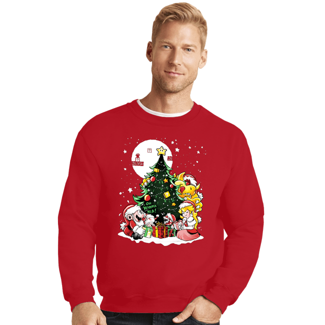 Daily_Deal_Shirts Crewneck Sweater, Unisex / Small / Red Super Christmas