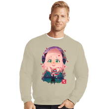 Load image into Gallery viewer, Daily_Deal_Shirts Crewneck Sweater, Unisex / Small / Sand Anya Yukio-e
