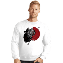 Load image into Gallery viewer, Shirts Crewneck Sweater, Unisex / Small / White Red Sun Guts
