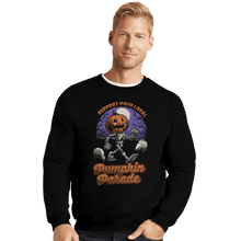 Load image into Gallery viewer, Shirts Crewneck Sweater, Unisex / Small / Black Halloween Pumpkin Parade
