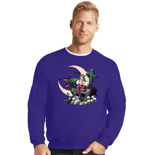 Secret_Shirts Crewneck Sweater, Unisex / Small / Violet The Night Warrior