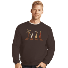 Load image into Gallery viewer, Shirts Crewneck Sweater, Unisex / Small / Dark Chocolate Stampede
