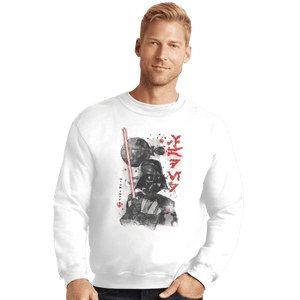 Shirts Crewneck Sweater, Unisex / Small / White Lord Vader