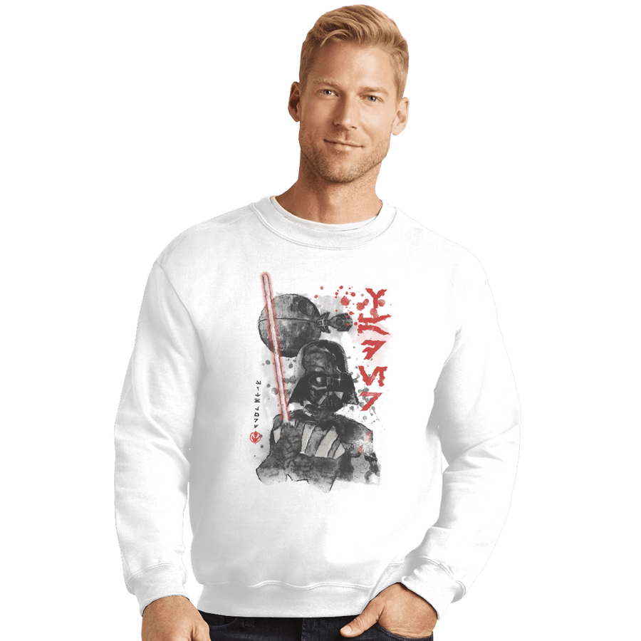 Shirts Crewneck Sweater, Unisex / Small / White Lord Vader