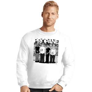 Secret_Shirts Crewneck Sweater, Unisex / Small / White Propane.