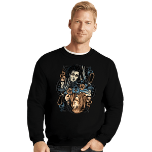 Daily_Deal_Shirts Crewneck Sweater, Unisex / Small / Black Edward & Kim Card