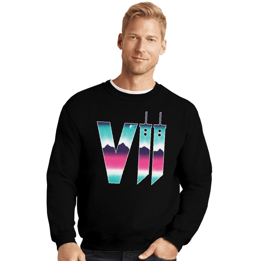 Shirts Crewneck Sweater, Unisex / Small / Black Neon Fantasy
