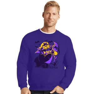 Daily_Deal_Shirts Crewneck Sweater, Unisex / Small / Violet VampWAH!
