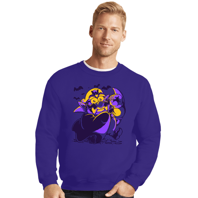 Daily_Deal_Shirts Crewneck Sweater, Unisex / Small / Violet VampWAH!