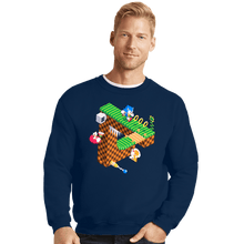 Load image into Gallery viewer, Secret_Shirts Crewneck Sweater, Unisex / Small / Navy Sonic Penrose
