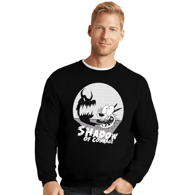 Shirts Crewneck Sweater, Unisex / Small / Black The Shadow Of Courage