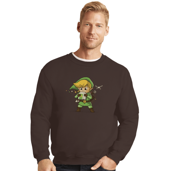 Shirts Crewneck Sweater, Unisex / Small / Dark Chocolate Cartridge Of Time