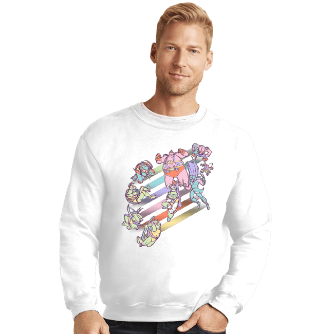 Daily_Deal_Shirts Crewneck Sweater, Unisex / Small / White Mutantz War