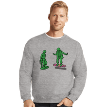 Load image into Gallery viewer, Shirts Crewneck Sweater, Unisex / Small / Sports Grey Back Toy The Future
