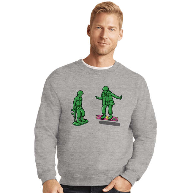 Shirts Crewneck Sweater, Unisex / Small / Sports Grey Back Toy The Future