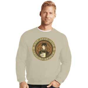 Shirts Crewneck Sweater, Unisex / Small / Sand Hot Leaf Juice