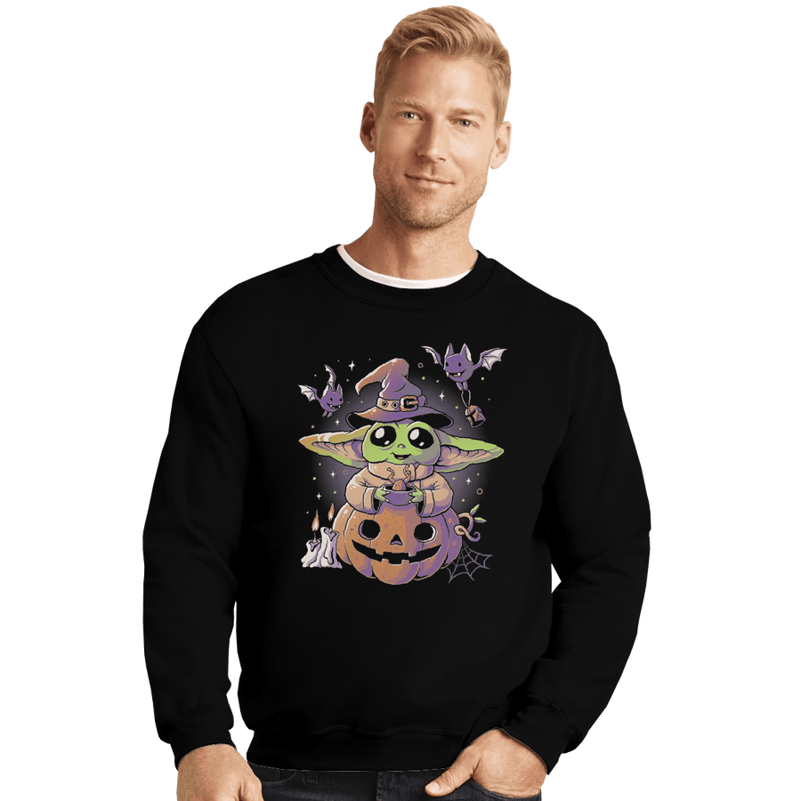 Shirts Crewneck Sweater, Unisex / Small / Black Spooky Baby