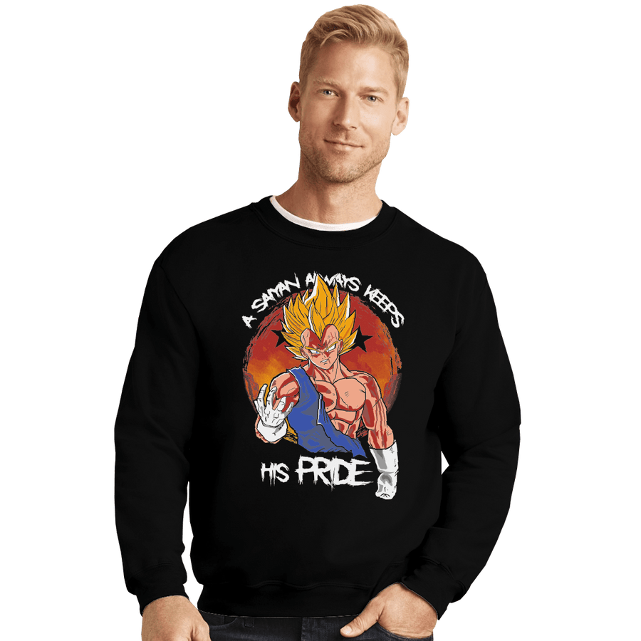 Shirts Crewneck Sweater, Unisex / Small / Black Saiyan's Pride