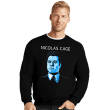 Load image into Gallery viewer, Daily_Deal_Shirts Crewneck Sweater, Unisex / Small / Black Nic Cage
