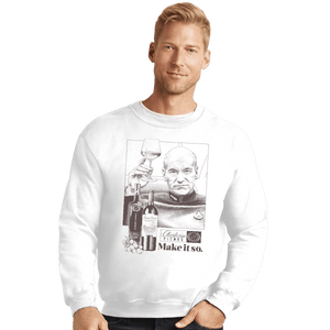 Shirts Crewneck Sweater, Unisex / Small / White Chateau Picard