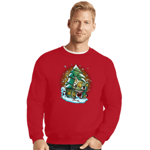 Secret_Shirts Crewneck Sweater, Unisex / Small / Red Bulby Christmas