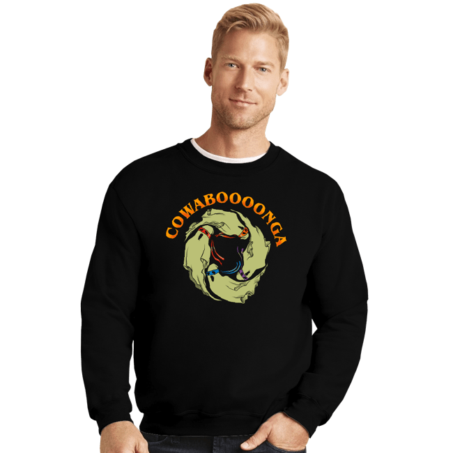 Daily_Deal_Shirts Crewneck Sweater, Unisex / Small / Black Cowaboooonga
