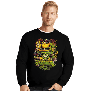 Daily_Deal_Shirts Crewneck Sweater, Unisex / Small / Black Smokin'