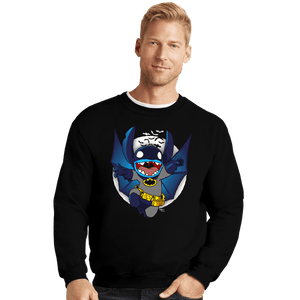 Secret_Shirts Crewneck Sweater, Unisex / Small / Black Caped Invader