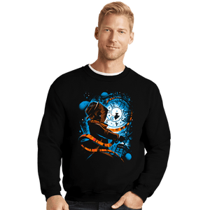 Daily_Deal_Shirts Crewneck Sweater, Unisex / Small / Black The 4th Doctor