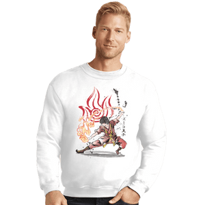 Shirts Crewneck Sweater, Unisex / Small / White The Power Of The Fire Nation