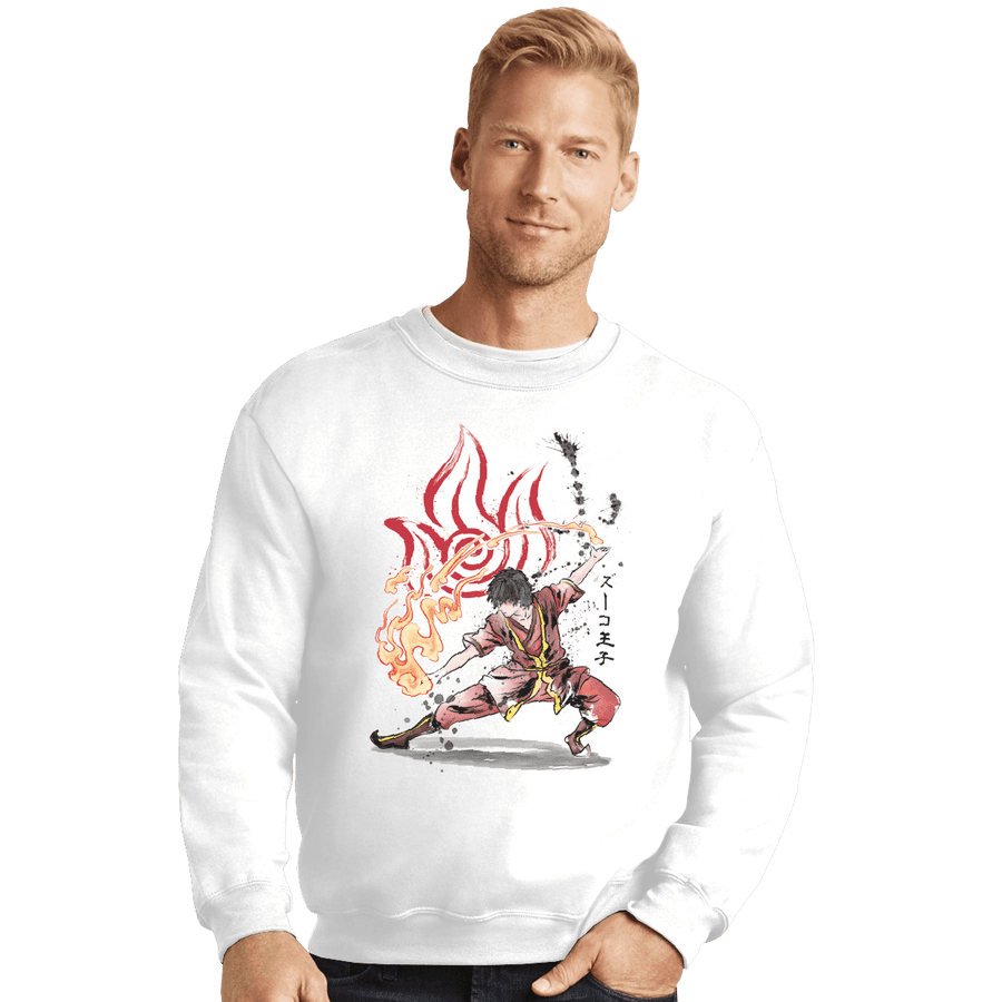 Shirts Crewneck Sweater, Unisex / Small / White The Power Of The Fire Nation