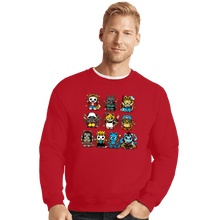 Load image into Gallery viewer, Daily_Deal_Shirts Crewneck Sweater, Unisex / Small / Red Pirate Kittens
