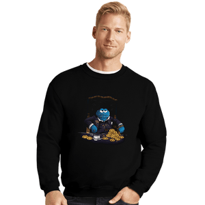 Daily_Deal_Shirts Crewneck Sweater, Unisex / Small / Black Cookiesface