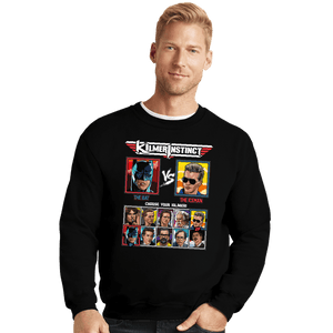 Daily_Deal_Shirts Crewneck Sweater, Unisex / Small / Black Kilmer Instinct