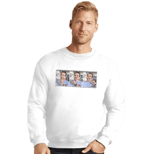 Shirts Crewneck Sweater, Unisex / Small / White Shhhh