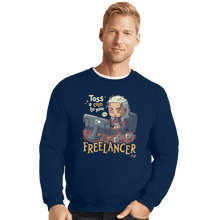 Load image into Gallery viewer, Shirts Crewneck Sweater, Unisex / Small / Navy Freelancer Of Blaviken
